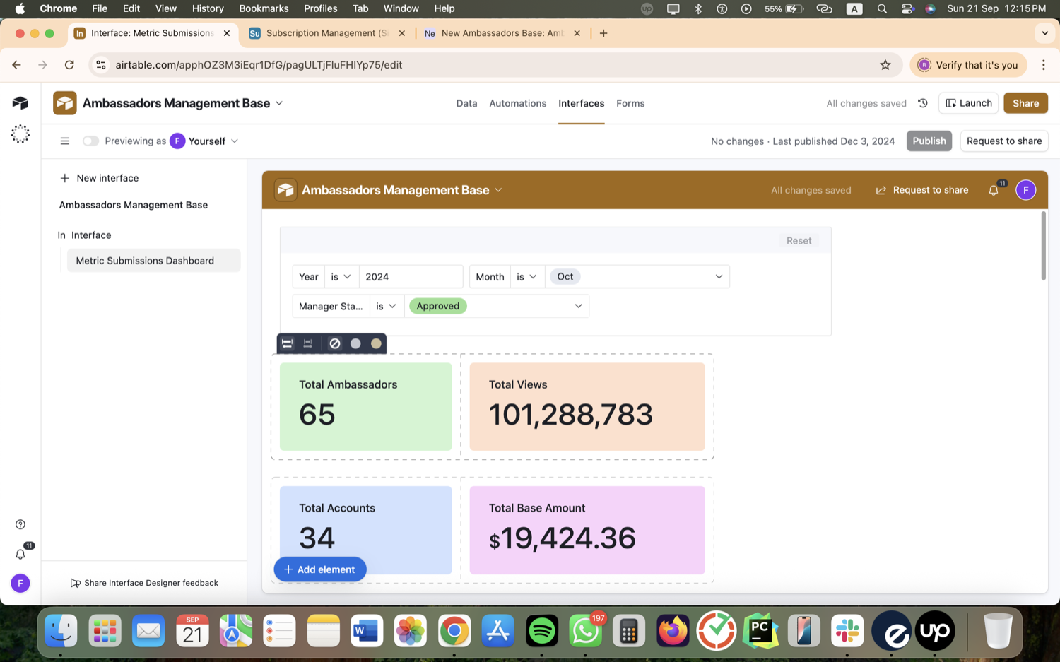 Creator Ambassador Program Ops - Airtable, Make.com & Zapier screenshot 10